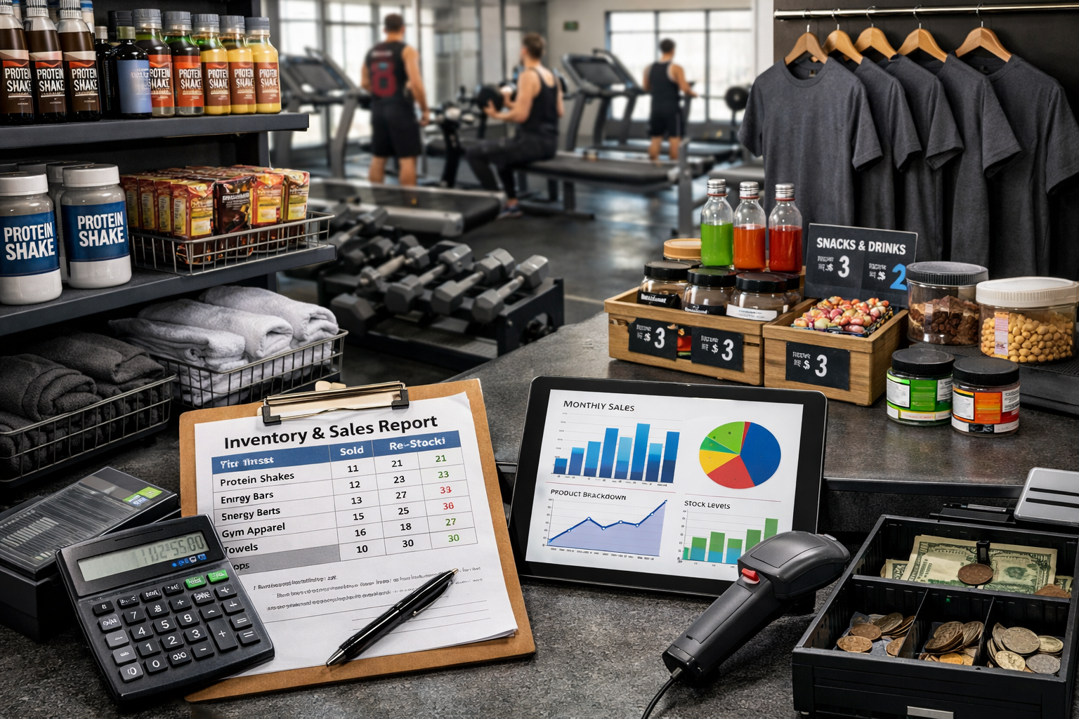 Steps for 100% Accuracy in Inventory and Side Sales Management Inside the Gym - Fekrait Software